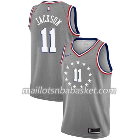 Maillot Homme Philadelphia 76ers Demetrius Jackson 11 2018-19 Nike City Edition Gris Swingman